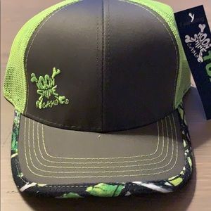 NWT Grey and yellow Moonshine Camo hat